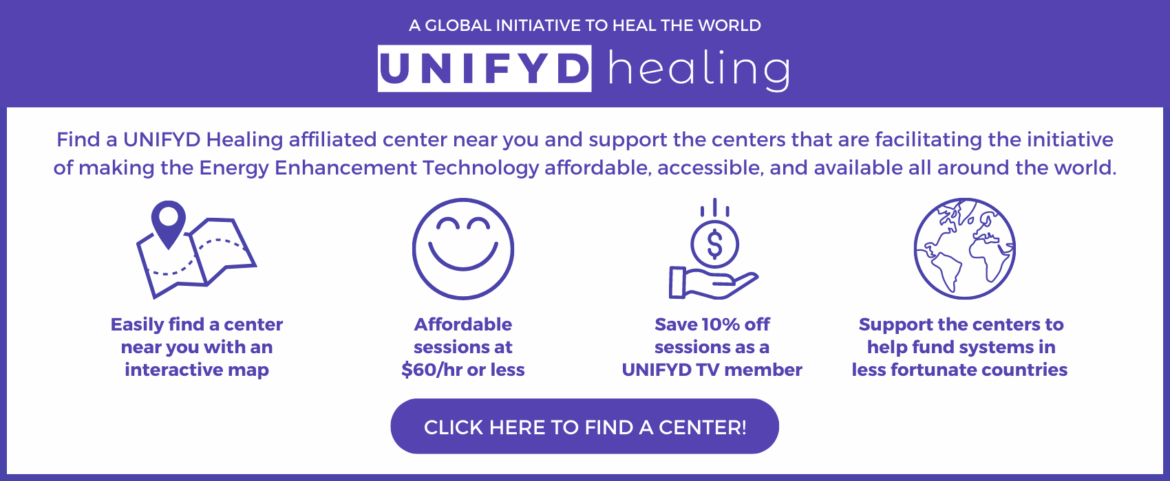 Find a UNIFYD Healing affiliated center near you